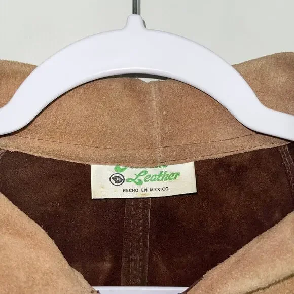 Brown and Tan Women's Cape Jacket - Picture 8 of 8